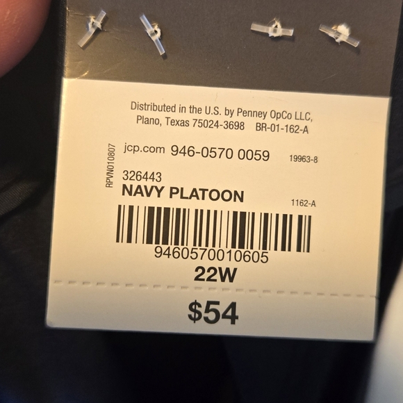 Worthington Navy Trouser 22W - Picture 4 of 5